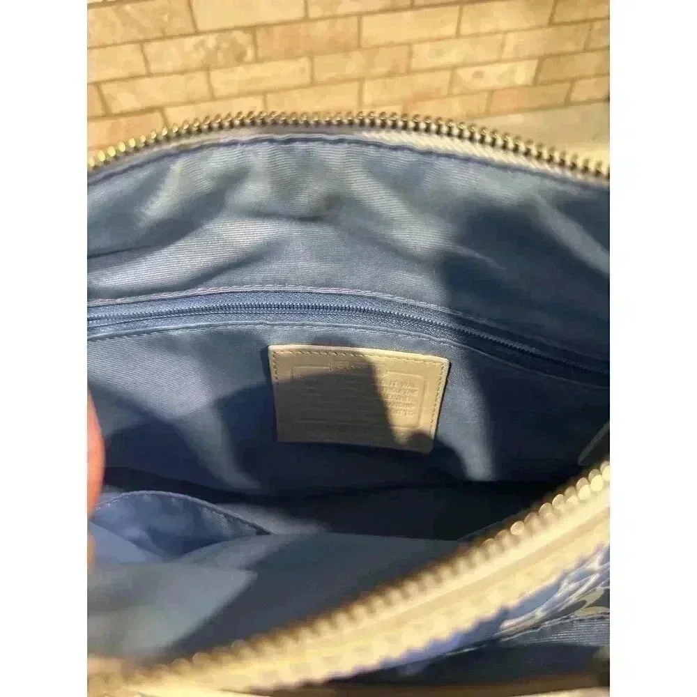 Coach Signature‎ Heritage Chelsea Tote Blue/White (g3)